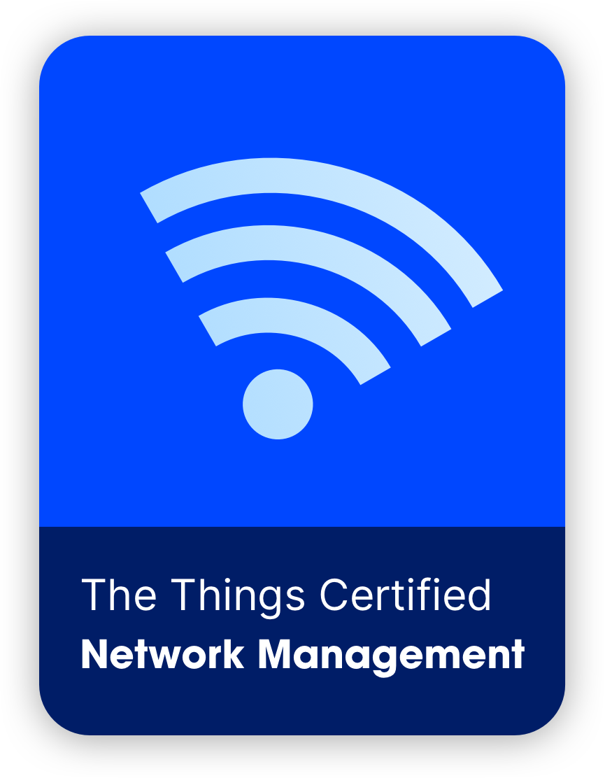 The Things Certified Network Management badge
