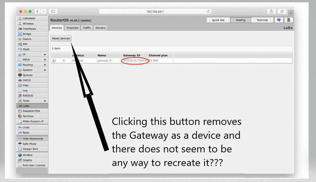 MikroTik Gateway Question The Things Stack V3 The Things Network